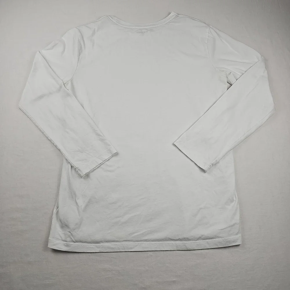 Old Navy Boys‎ Long Sleeve Tee Shirt White  Size XXL/18 Casual Crew Neck